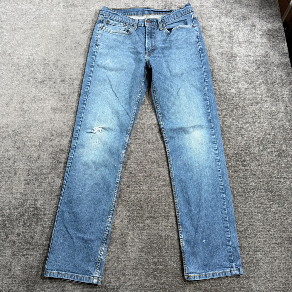 Levis 514 Straight Fit Mens Jeans 31x32 Blue Denim Medium Wash 00514-0403